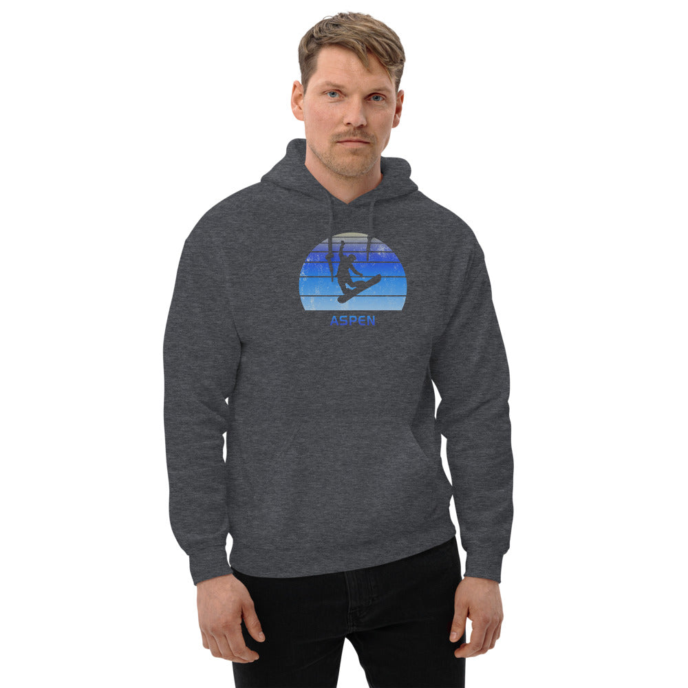 Retro Aspen Colorado Snowboarding Fan Unisex Hoodie Top Sweatshirt