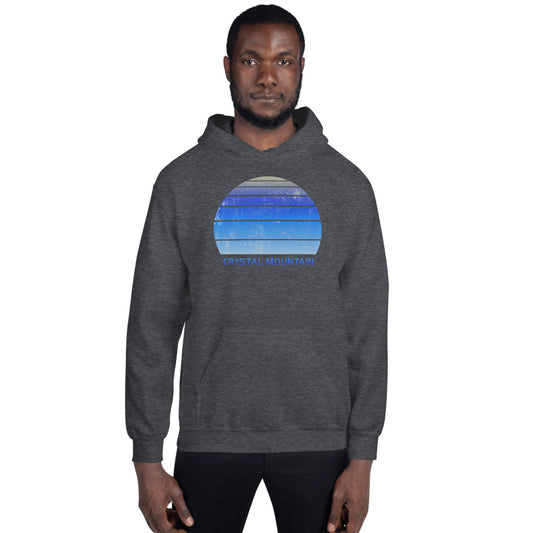 Retro Crystal Mountain Skiing Fan Unisex Hoodie Top Sweatshirt