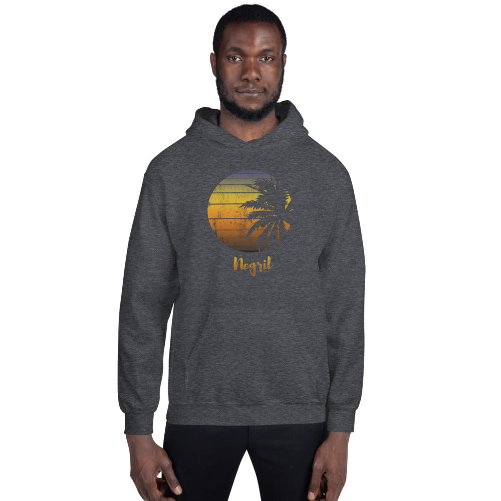 Retro Negril Jamaica  Beach Vacation Souvenir Unisex Hoodie Top Sweatshirt