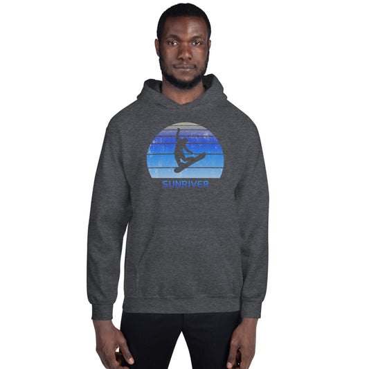 Retro Sunriver Oregon Snowboarding Fan Unisex Hoodie Top Sweatshirt
