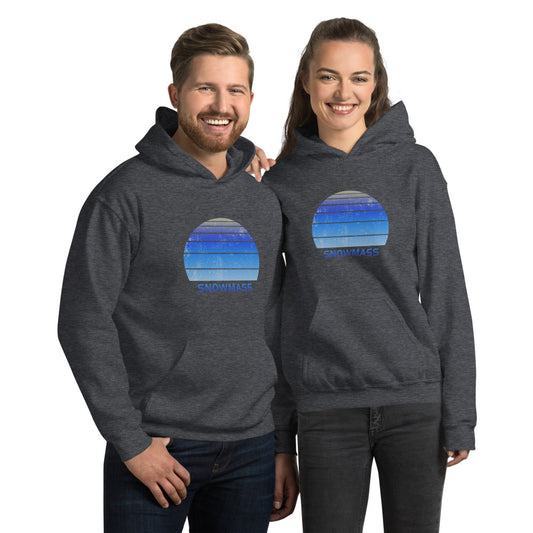 Retro Snowmass Colorado Ski Skiing Fan Unisex Hoodie Top Sweatshirt