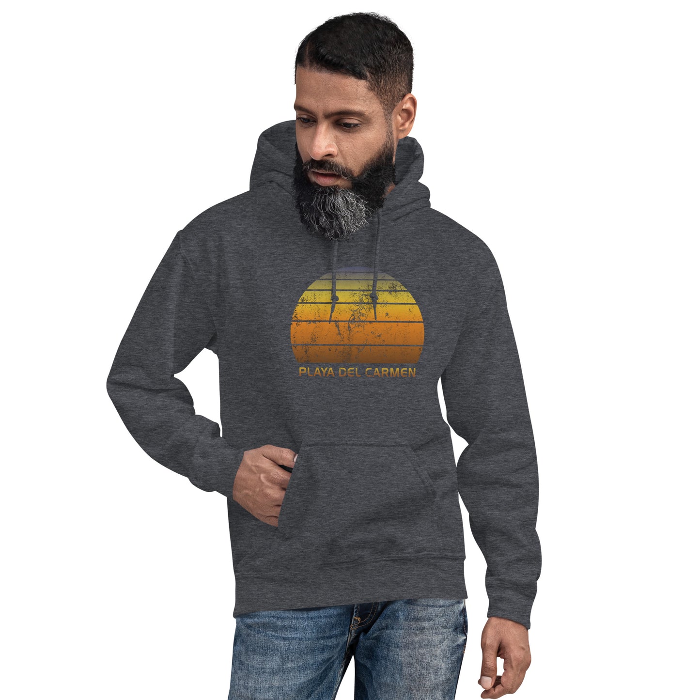 Retro Playa Del Carmen Mexico Mexican Beach Vacation Souvenir Unisex Hoodie Top Sweatshirt