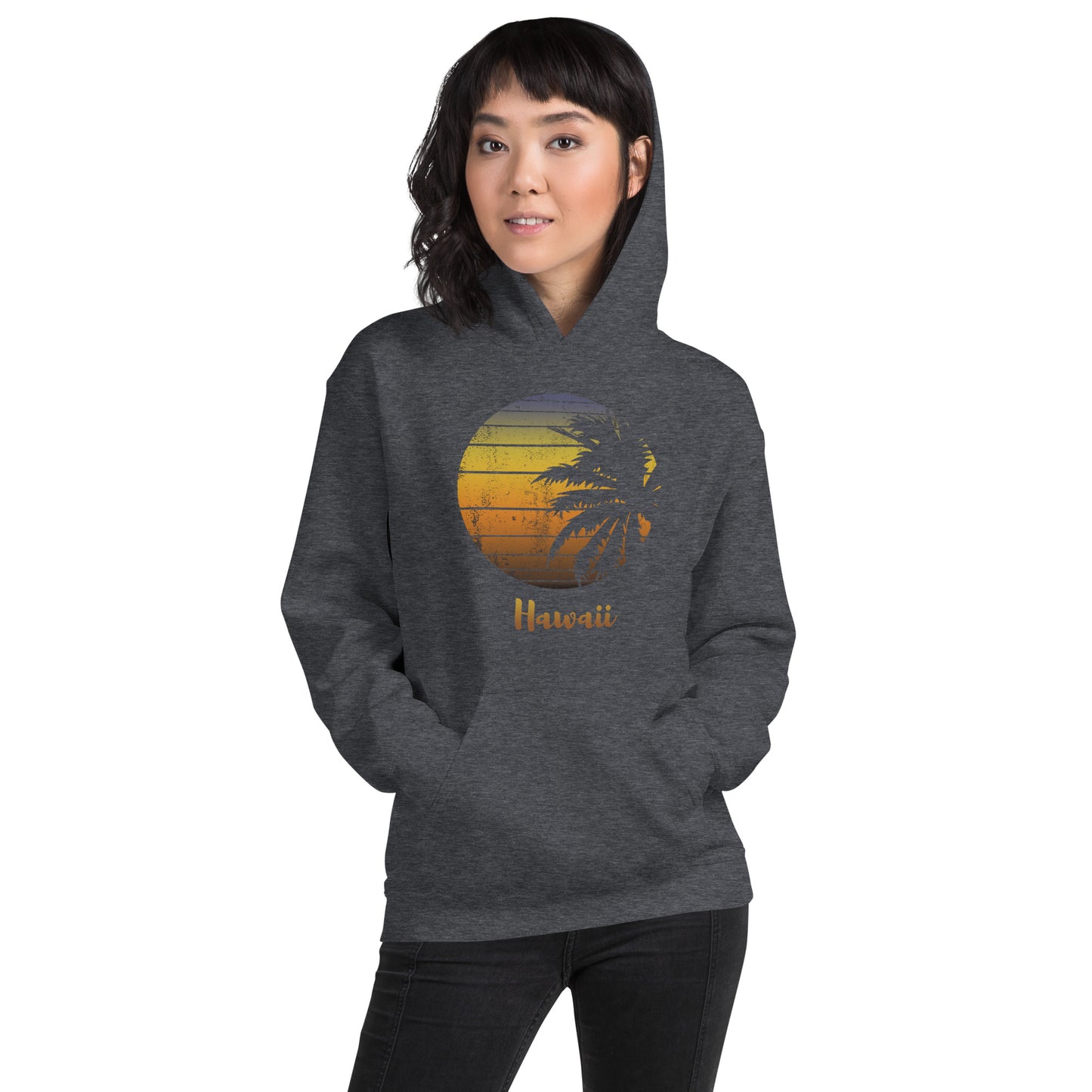 Retro Hawaii Hawaiian Beach Vacation Souvenir Unisex Hoodie Top Sweatshirt