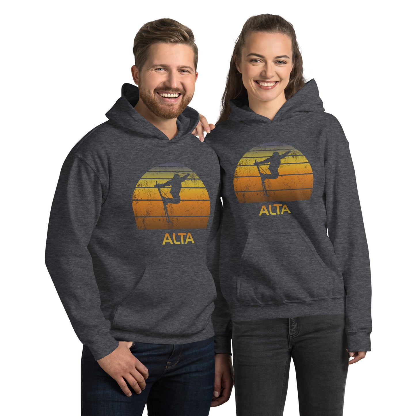 Cool Retro Alta Utah Skiing Ski Fan Unisex Hoodie Top Sweatshirt