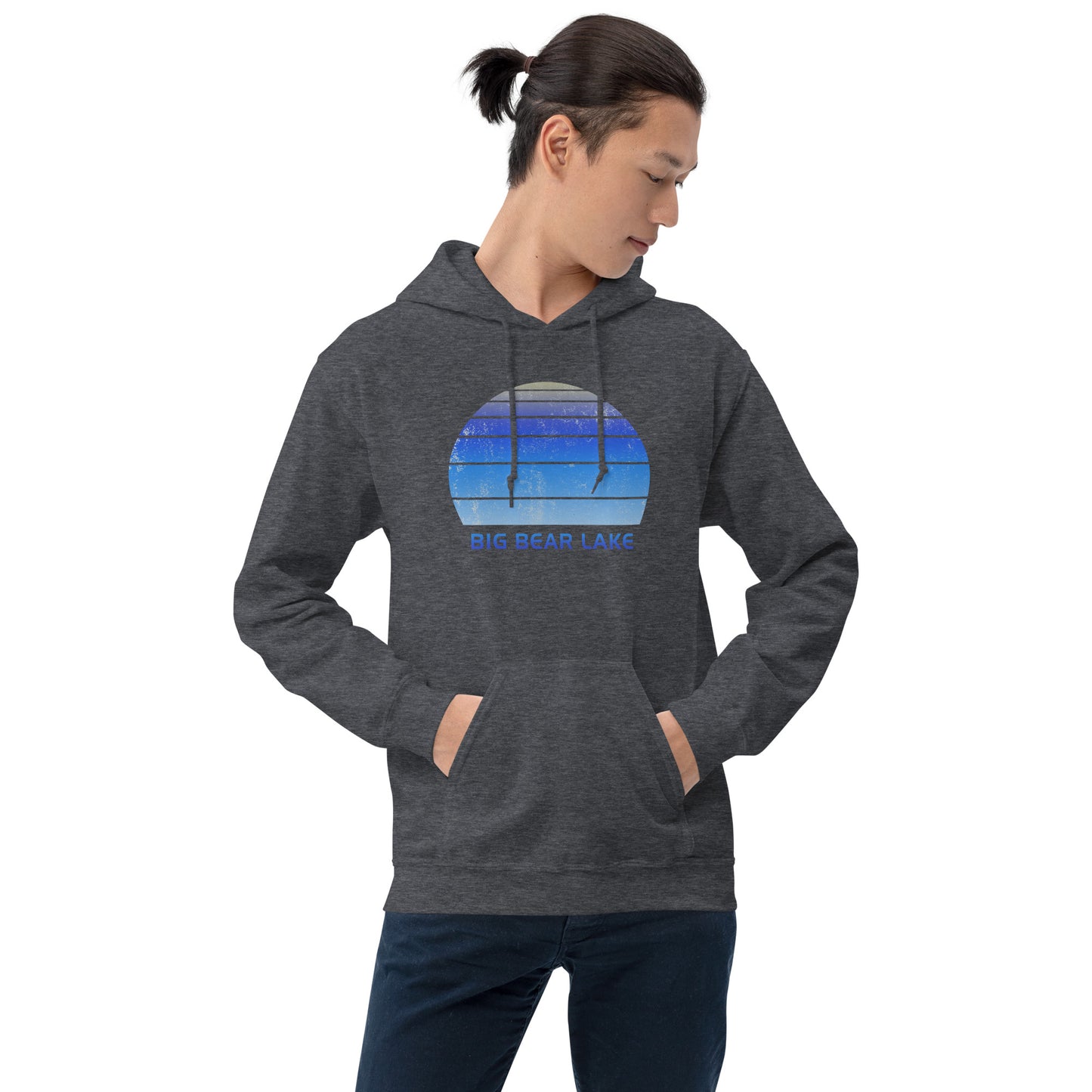 Retro Big Bear Lake California Ski Skiing Fan Unisex Hoodie Top Sweatshirt