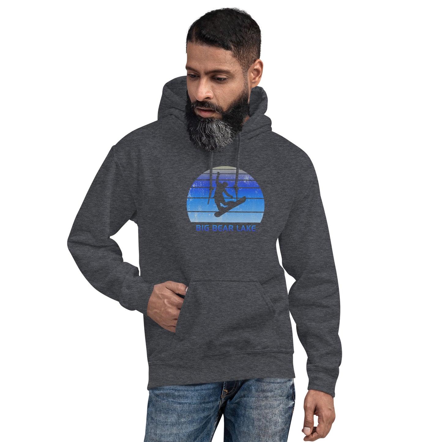 Retro Big Bear Lake California Snowboarding Fan Unisex Hoodie Top Sweatshirt