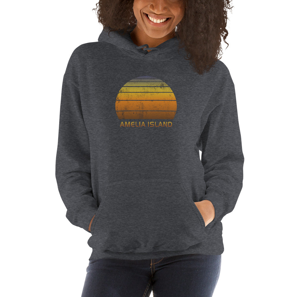 Retro Amelia Island Florida Unisex Hoodie Top Sweatshirt