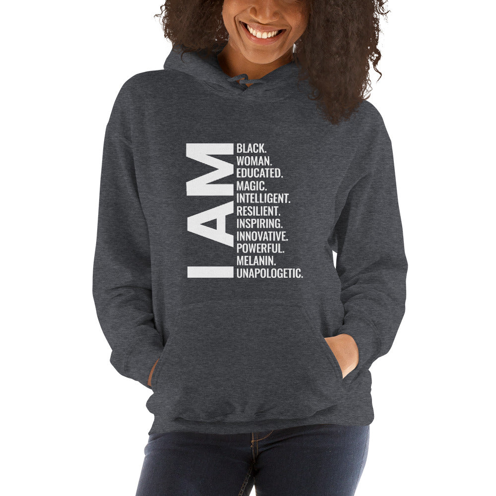 Black Women African American Pride Quote Unisex Hoodie Top Sweatshirt