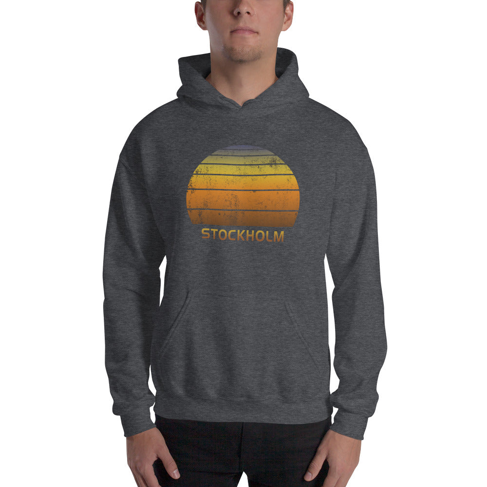 Retro Stockholm Sweden Vacation Souvenir Unisex Hoodie Top Sweatshirt