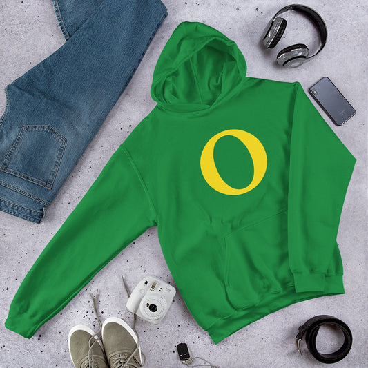 Oregon Letter O College Football Fan Unisex Hoodie Top Sweatshirt