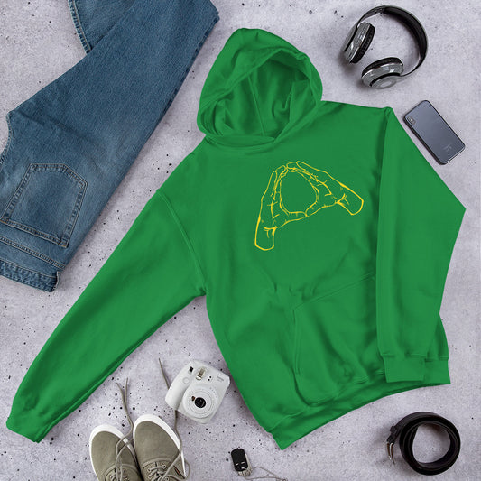 Oregon O Hand Sign Football Gesture Fan Unisex Hoodie Top Sweatshirt