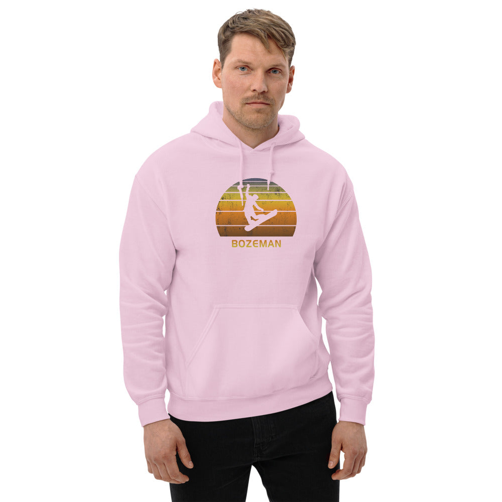Retro Bozeman Montana Snowboarding Fan Unisex Hoodie Top Sweatshirt