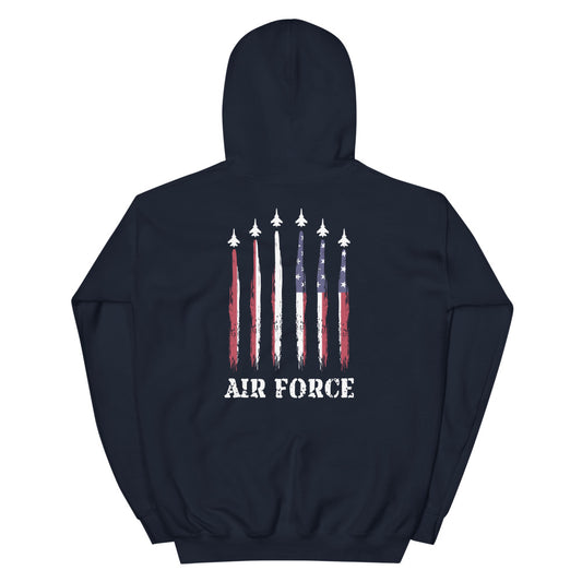 U.S. Air Force Military Service Active Retired Veteran Appreciation Unisex Hoodie Top Sweatshirt
