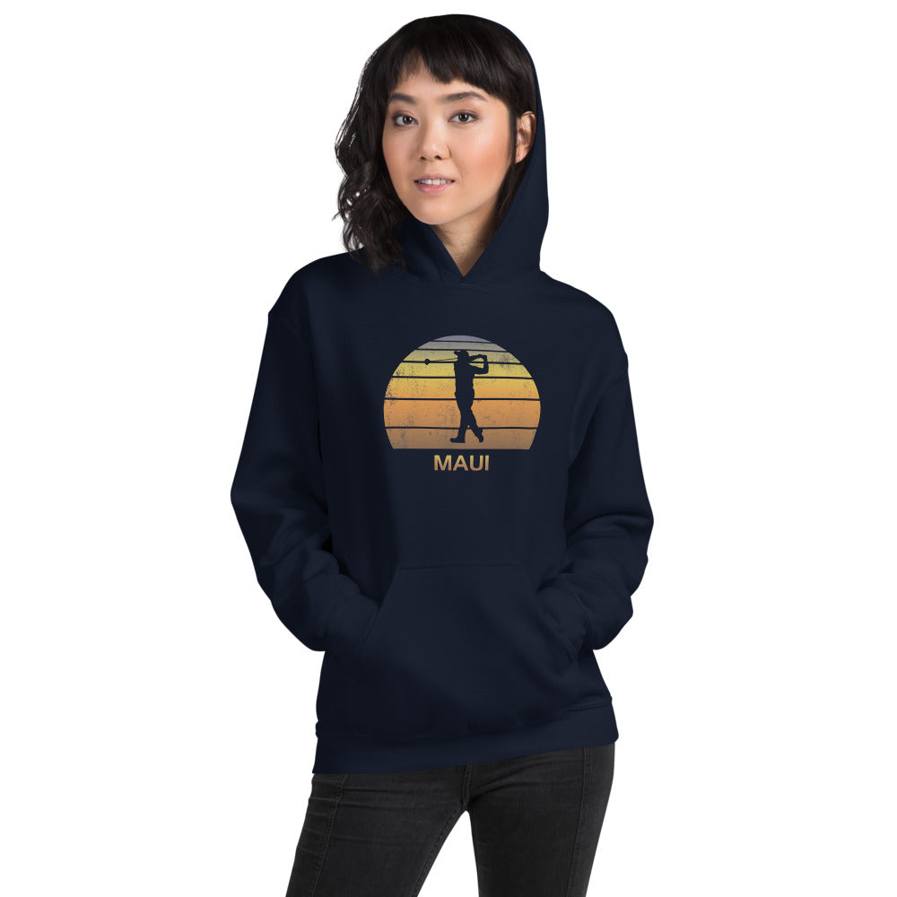 Maui Hawaii Golf Fan Golfer Unisex Hoodie Top Sweatshirt