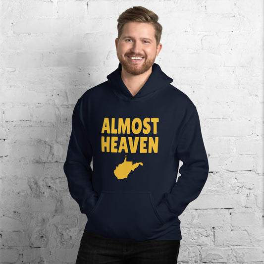 Almost Heaven West Virginia Fan College Football Unisex Hoodie Top Sweatshirt