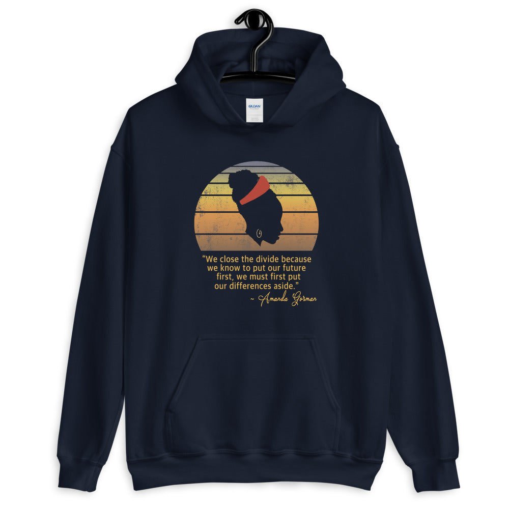 Amanda Gorman The Hill We Climb Poem 2021 Presidential Inauguration Souvenir  Unisex Hoodie Top Sweatshirt