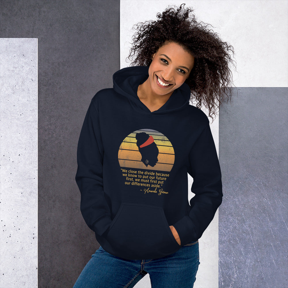 Amanda Gorman The Hill We Climb Poem 2021 Presidential Inauguration Souvenir  Unisex Hoodie Top Sweatshirt