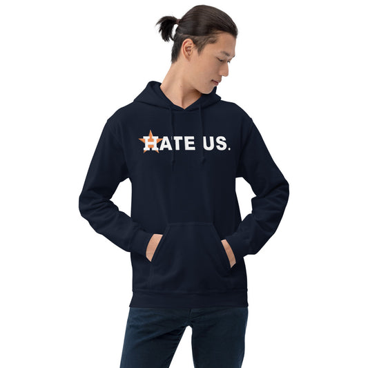 Hate Us Funny Houston Baseball Fan Unisex Hoodie Top Sweatshirt