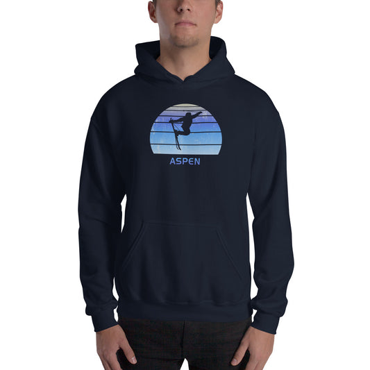 Retro Aspen Colorado Skiing Fan Unisex Hoodie Top Sweatshirt