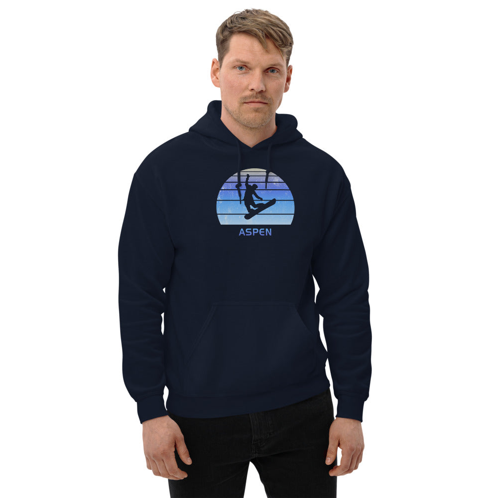 Retro Aspen Colorado Snowboarding Fan Unisex Hoodie Top Sweatshirt