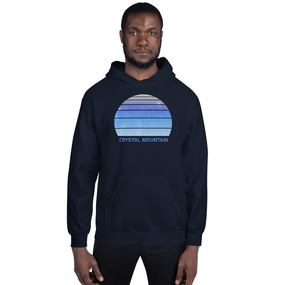 Retro Crystal Mountain Skiing Fan Unisex Hoodie Top Sweatshirt