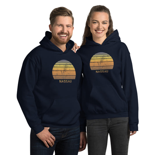Retro Nassau Bahamas Beach Vacation Souvenir Unisex Hoodie Top Sweatshirt