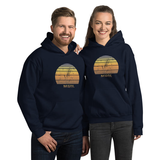 Retro Negril Jamaica  Beach Vacation Souvenir Unisex Hoodie Top Sweatshirt