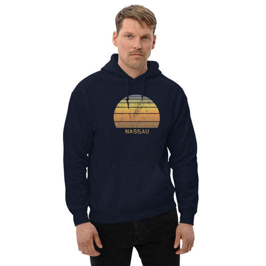 Retro Nassau Bahamas  Beach Vacation Souvenir Unisex Hoodie Top Sweatshirt