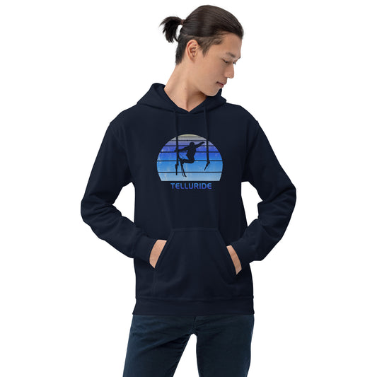 Retro Telluride Colorado Skiing Fan Unisex Hoodie Top Sweatshirt
