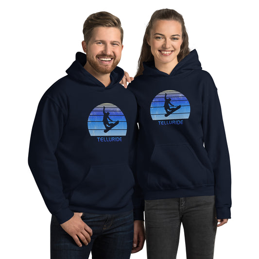 Retro Telluride Colorado Snowboarding Fan Unisex Hoodie Top Sweatshirt