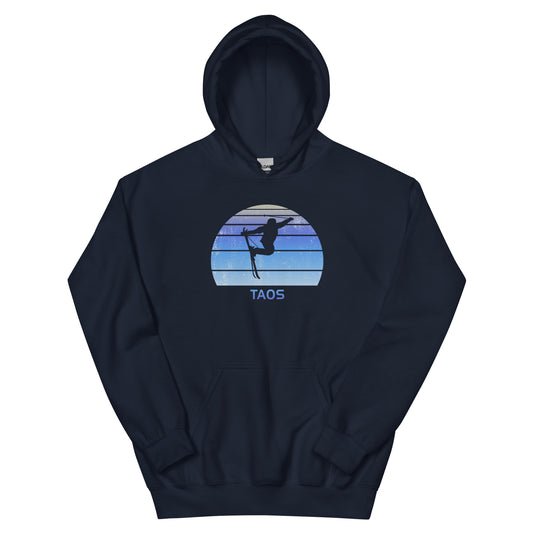 Retro Taos New Mexico Skiing Fan Unisex Hoodie Top Sweatshirt