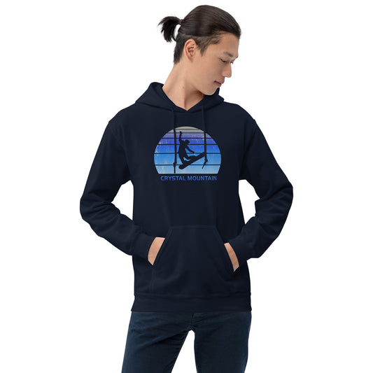 Retro Crystal Mountain Snowboarding Fan Unisex Hoodie Top Sweatshirt