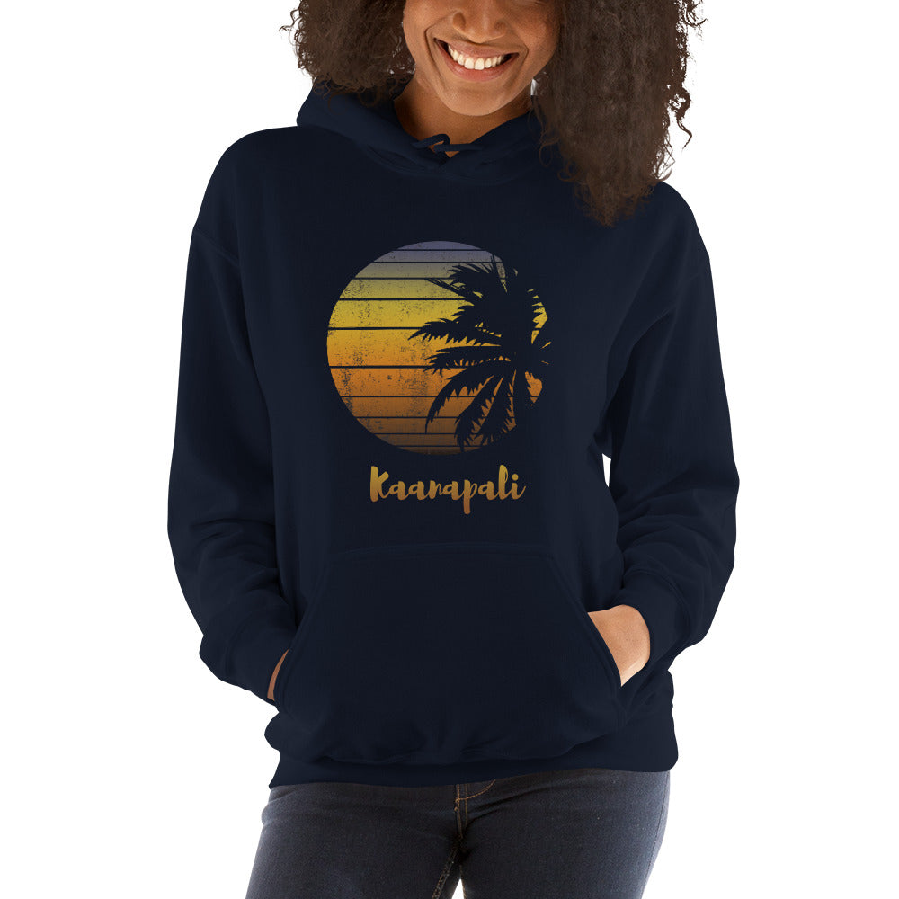 Retro Kaanapali Maui Hawaii Hawaiian Beach Vacation Souvenir Unisex Hoodie Top Sweatshirt