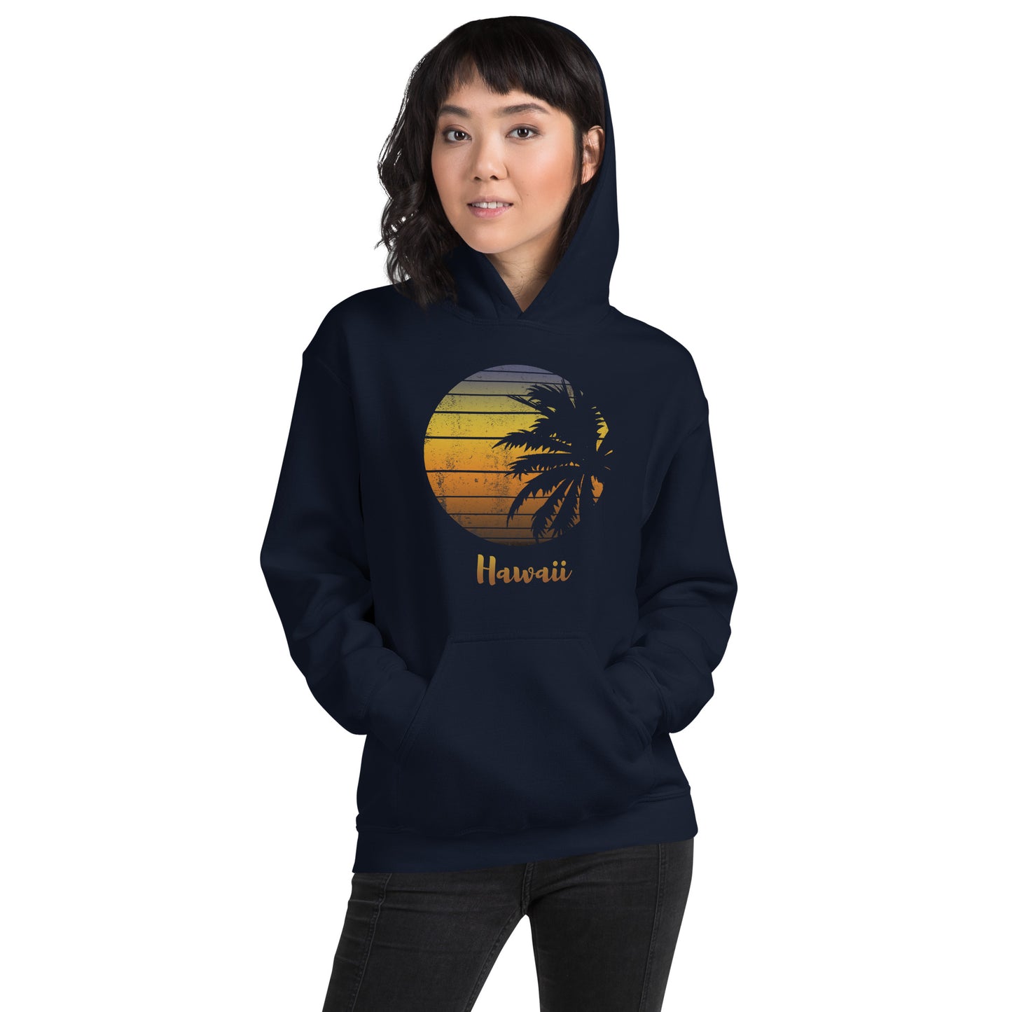 Retro Hawaii Hawaiian Beach Vacation Souvenir Unisex Hoodie Top Sweatshirt