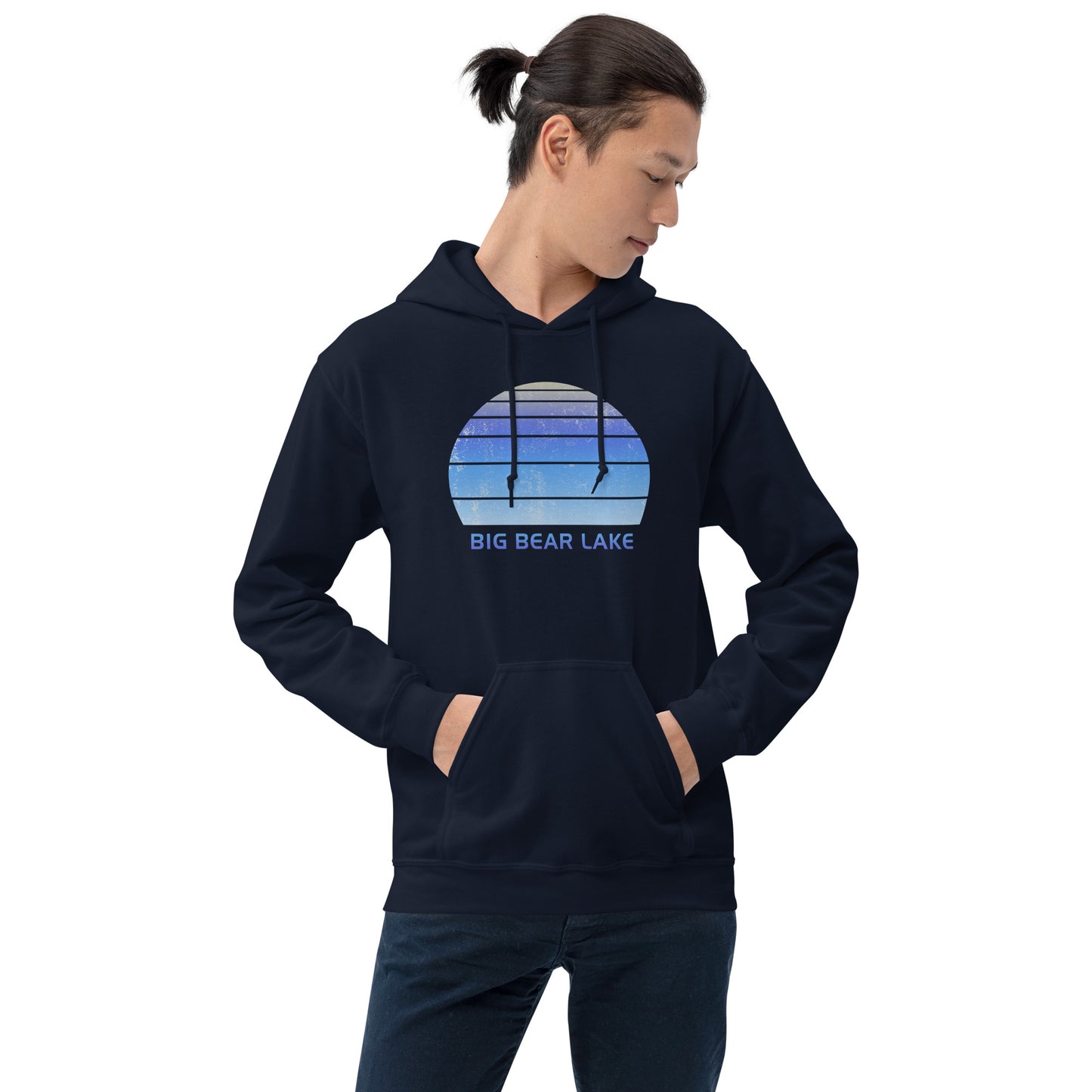 Retro Big Bear Lake California Ski Skiing Fan Unisex Hoodie Top Sweatshirt