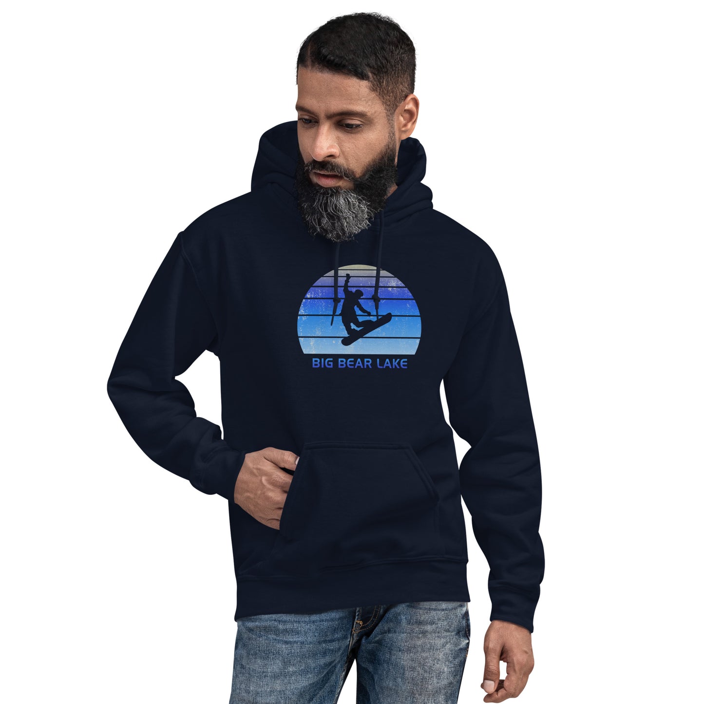 Retro Big Bear Lake California Snowboarding Fan Unisex Hoodie Top Sweatshirt