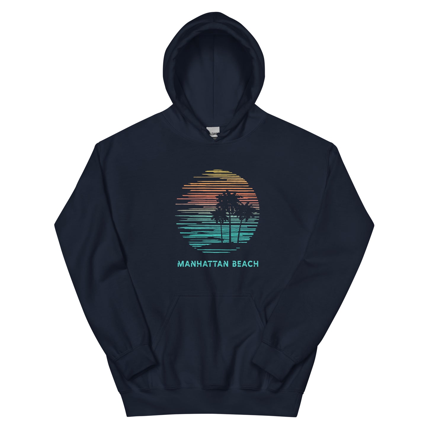 Manhattan Beach California Souvenir Vacation Artistic Unisex Hoodie Top Sweatshirt