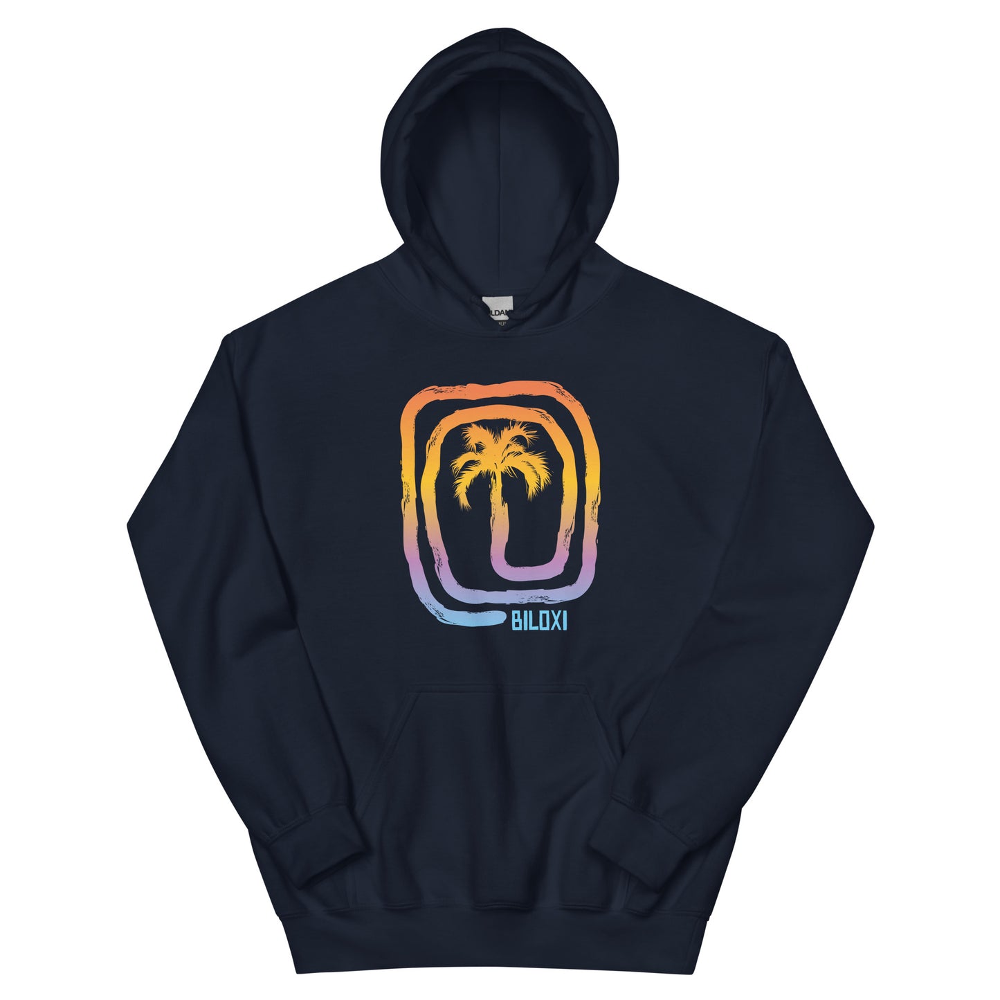 Cool Biloxi Mississippi Palm Tree Souvenir Vacation Unisex Hoodie Top Sweatshirt