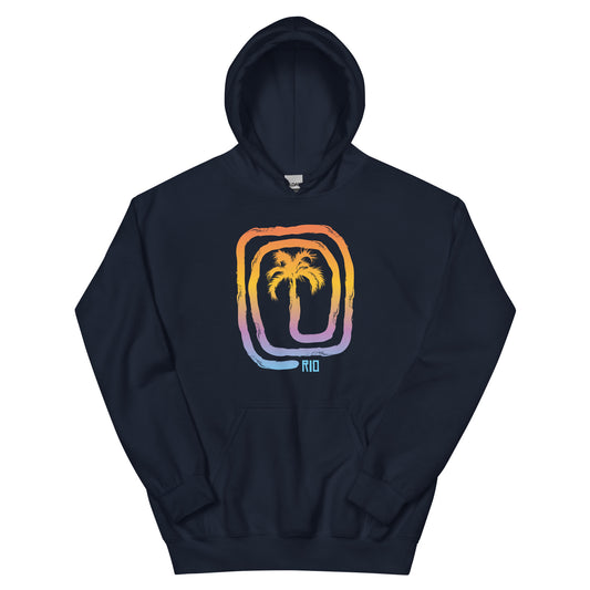 Cool Rio De Janeiro Brazil Beach Palm Tree Vacation Souvenir Unisex Hoodie Top Sweatshirt
