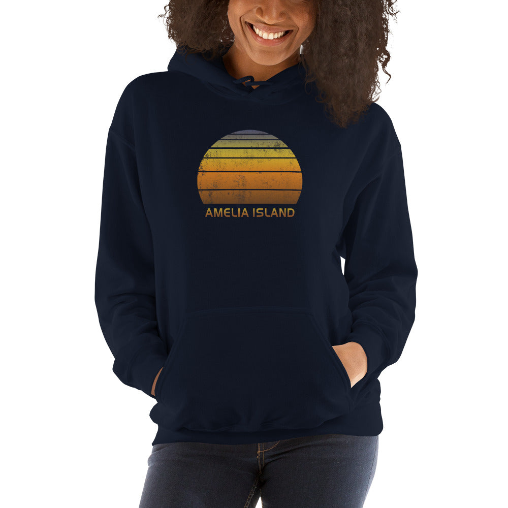 Retro Amelia Island Florida Unisex Hoodie Top Sweatshirt