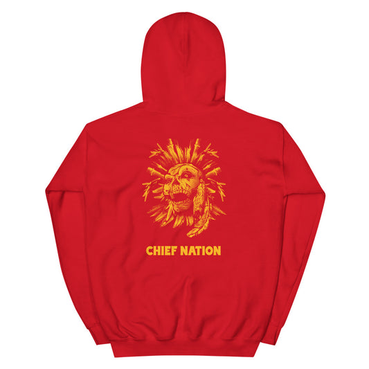 Indian Chief Nation Football Fan Unisex Hoodie Top Sweatshirt