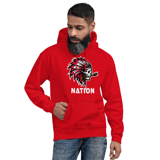 Chief Nation Football Fan Indian Unisex Hoodie Top Sweatshirt