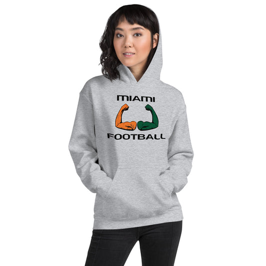 Funny Miami Native 305 Area Code College Football Fan Unisex Hoodie Top Sweatshirt