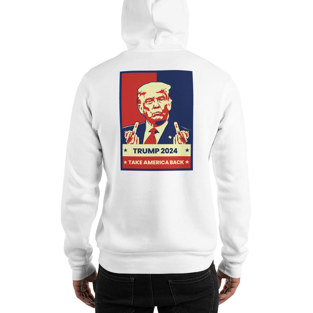 Take America Back MAGA Pro Trump 2024 Supporter Funny Political Unisex Hoodie Top Sweatshirt