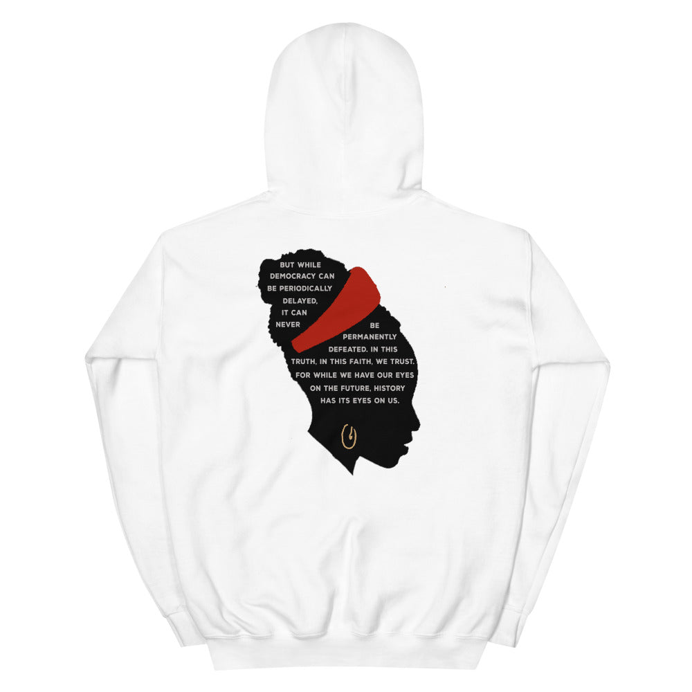 The Hill We Climb Amanda Gorman Unisex Hoodie Top Sweatshirt 2021 Biden Harris Inauguration Democrats