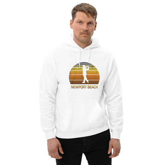 Newport Beach California Golf Fan Golfer Unisex Hoodie Top Sweatshirt