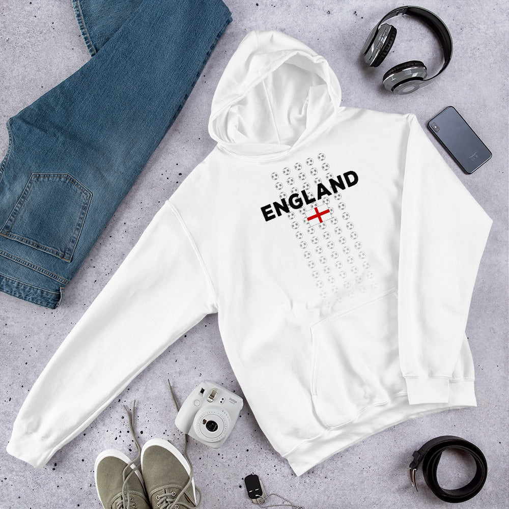 England National Soccer Football Team English Fan Unisex Hoodie Top Sweatshirt