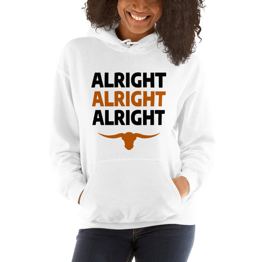 Alright Alright Alright Texas Fan College Football Unisex Hoodie Top Sweatshirt