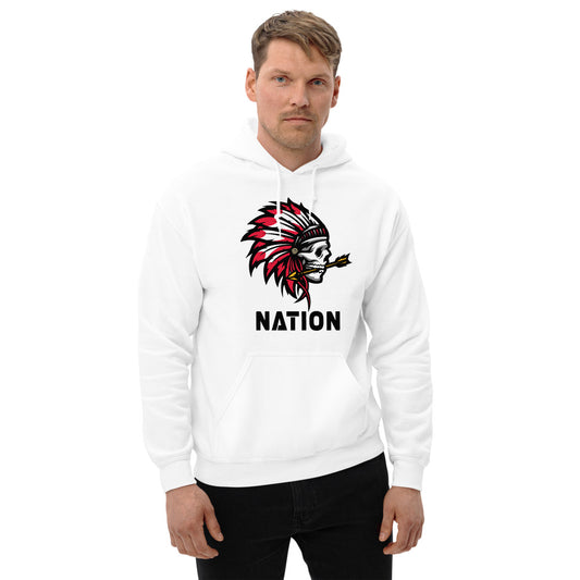 Indian Chief Nation Football Fan Unisex Hoodie Top Sweatshirt