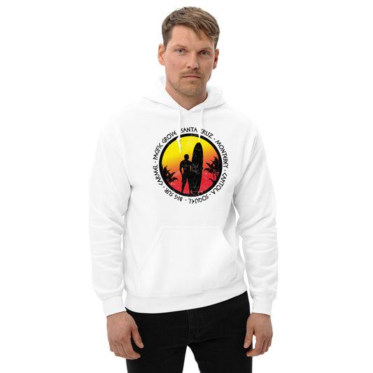 Cool Santa Cruz California Surf Fan Surfing Lover Beach Unisex Hoodie Top Sweatshirt